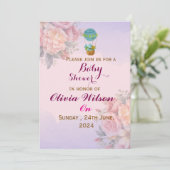 Baby Shower Uitnodigingen (Staand voorkant)