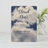 Baby Shower Uitnodigingen Cloud Nine (Staand voorkant)
