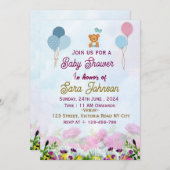 Baby Shower-uitnodigingen Kaart (Voorkant / Achterkant)