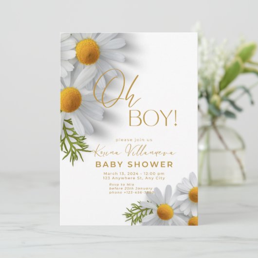 Baby Shower-uitnodigingen Kaart (Staand voorkant)