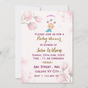 Baby Shower-uitnodigingen Kaart