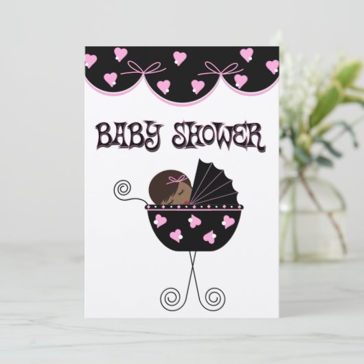 Baby Shower-uitnodigingen Kaart (Staand voorkant)