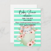 Baby Shower-uitnodigingen Kaart (Voorkant / Achterkant)