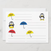 Baby Shower-uitnodigingen Kaart (Achterkant)