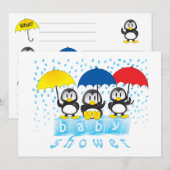 Baby Shower-uitnodigingen Kaart (Voorkant / Achterkant)