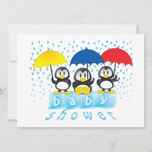 Baby Shower-uitnodigingen Kaart (Voorkant)