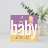 Baby Shower-uitnodigingen Kaart (Staand voorkant)