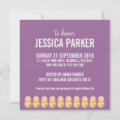 Baby Shower-uitnodigingen Kaart (Achterkant)