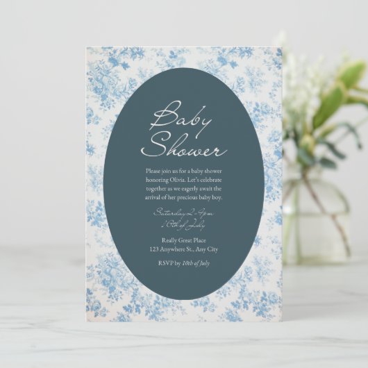 Baby Shower-uitnodigingen Kaart (Staand voorkant)