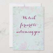 Baby Shower-uitnodigingen Kaart (Achterkant)