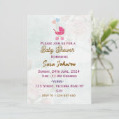 Baby Shower-uitnodigingen Kaart (Staand voorkant)