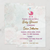 Baby Shower-uitnodigingen Kaart (Voorkant / Achterkant)