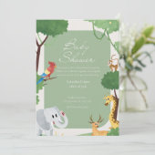 Baby Shower-uitnodigingen Kaart (Staand voorkant)