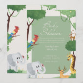 Baby Shower-uitnodigingen Kaart (Voorkant / Achterkant)