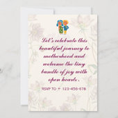 Baby Shower-uitnodigingen Kaart (Achterkant)