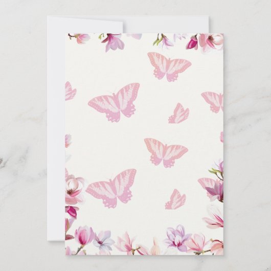 Baby Shower-uitnodigingen Kaart (Achterkant)