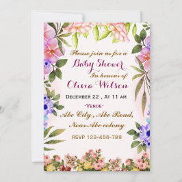 Baby Shower-uitnodigingen Kaart