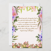 Baby Shower-uitnodigingen Kaart (Achterkant)