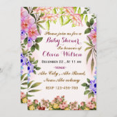 Baby Shower-uitnodigingen Kaart (Voorkant / Achterkant)