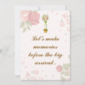 Baby Shower-uitnodigingen Kaart (Achterkant)