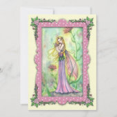 Baby Shower Uitnodigingen Moeder en Baby Fairy (Voorkant)