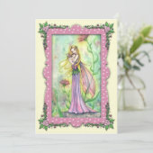 Baby Shower Uitnodigingen Moeder en Baby Fairy (Staand voorkant)