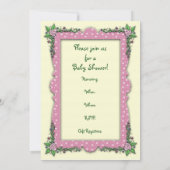Baby Shower Uitnodigingen Moeder en Baby Fee (Achterkant)