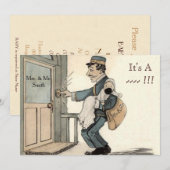 BABY SHOWER uitnodigingen neutraal (Voorkant / Achterkant)