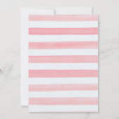 Baby Shower Uitnodigingen voor een meisje roze en  (Achterkant)