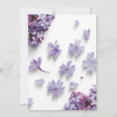 Baby Shower Uitnodigingen voor meisjes (Achterkant)