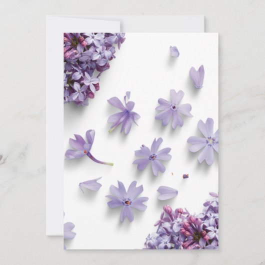 Baby Shower Uitnodigingen voor meisjes (Achterkant)