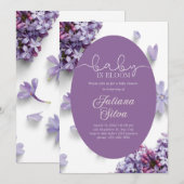 Baby Shower Uitnodigingen voor meisjes (Voorkant / Achterkant)