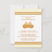 Baby Shower-uitnodigingen voor tweelingen Kaart (Voorkant)