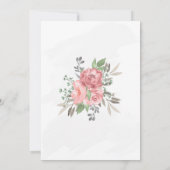 Baby shower Uitnodigingskaart 5X7" Meisje Kaart (Achterkant)