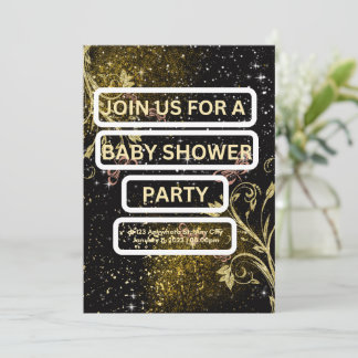 baby shower-uitnodigingskaart kaart