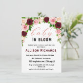 Baby shower-uitnodigingskaart kaart (Staand voorkant)