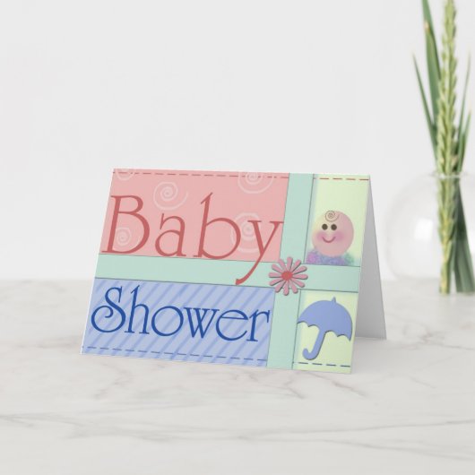 Baby shower uitnodigingskaarten (Voorkant)