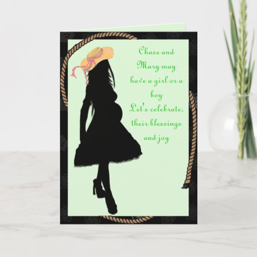 Baby shower Uitnodigingskaarten (Voorkant)