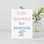Baby Shower Uitnodigingskaarten Enclosure Kaarten  (Staand voorkant)