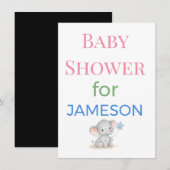 Baby Shower Uitnodigingskaarten Enclosure Kaarten  (Voorkant / Achterkant)