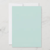 BABY SHOWER UITNODIGT :: uil + nest 2P Kaart (Achterkant)