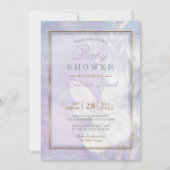 Baby shower Ultra Violet Waterverf Butterfly Kaart (Voorkant)