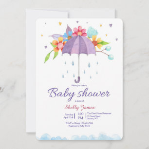 baby shower Umbrella Uitnodiging