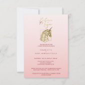 Baby Shower Unicorn | Believe in Magic Pink Blush (Achterkant)