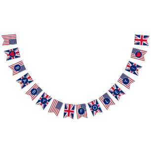 Baby Shower Union Jack & VS-vlag Vlaggetjes