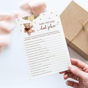 Baby Shower Vader Grappen Spel Teddy Beer Bruine K Kaart