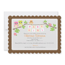 baby shower van 5 x 7 inch voor schattige meisjes