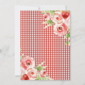 Baby shower van aardbeienbessen kaart (Achterkant)