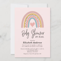 Baby shower van abstracte regenboogmeisjes per pos