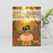 Baby shower van Afrikaanse Amerikaanse Halloween Kaart (Staand voorkant)